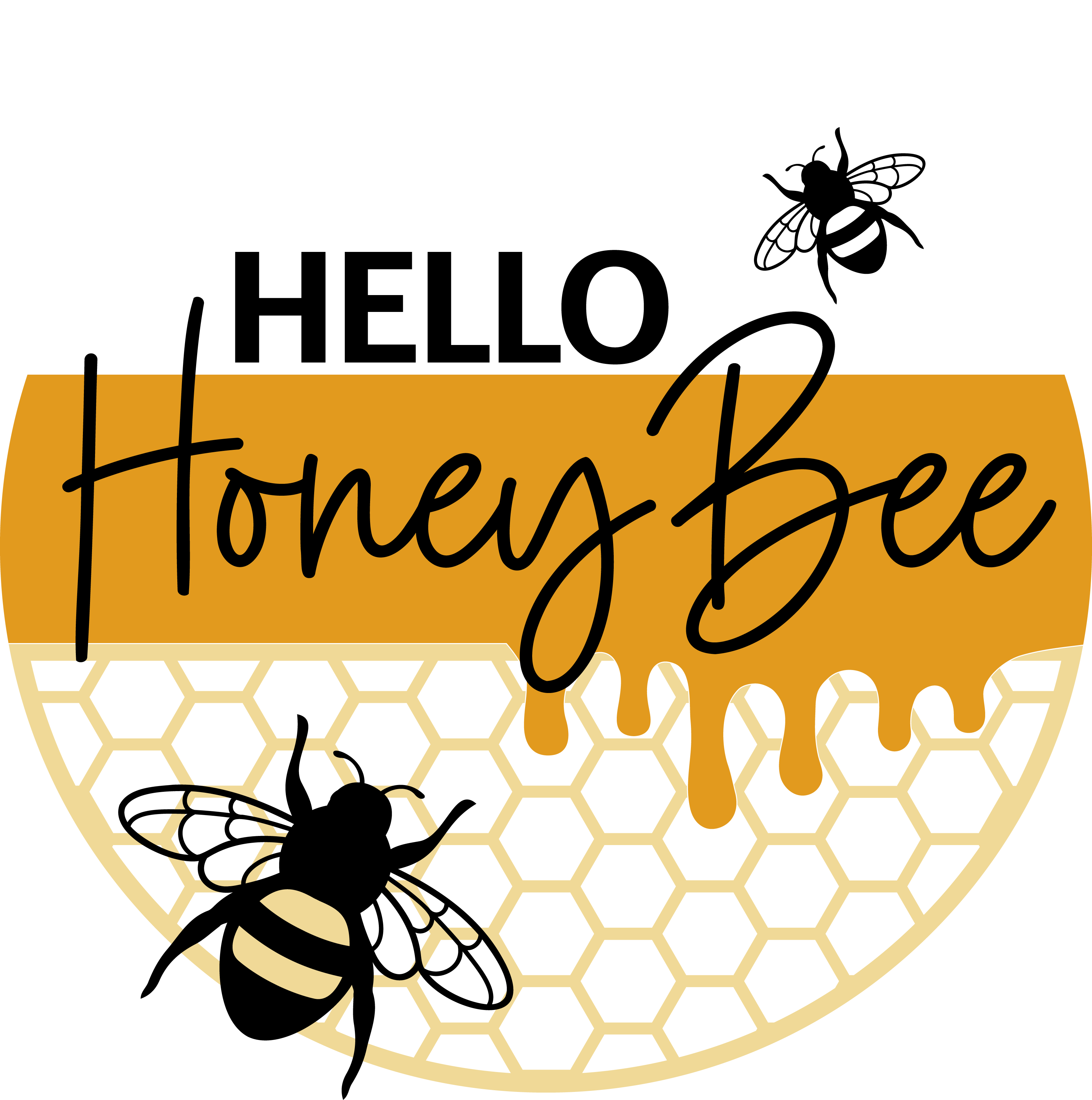 Hello Honey Bee Door Sign – Nightshade Creative Co